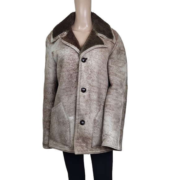 The Sheep Shack Other - The Sheep Shack 1970s Beige Shearling  Sheepskin Coat
